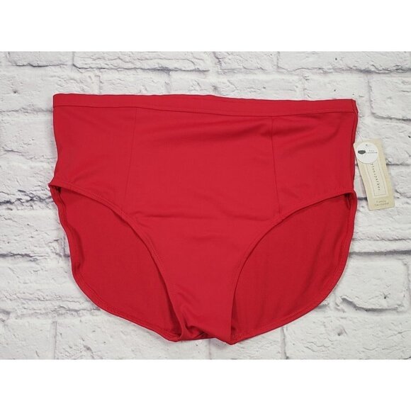Peyton & Parker Women's Size XL Full Coverage Red Bikini Swimsuit Bottom - Picture 1 of 3